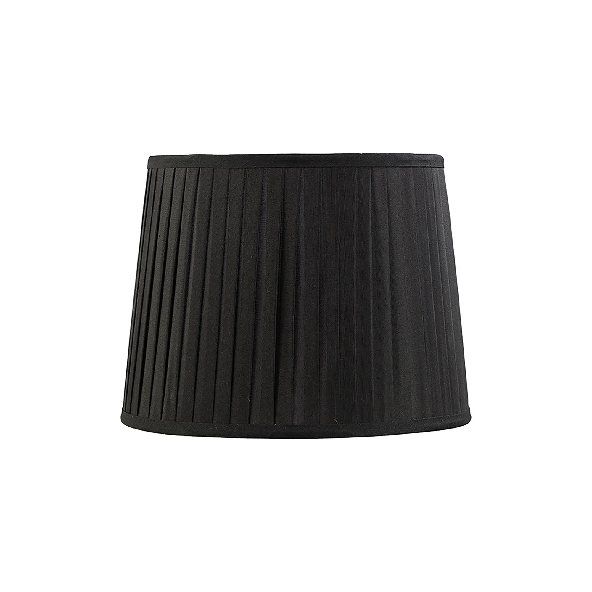 ILS20203  Stella 30cm Round Fabric Shade Black